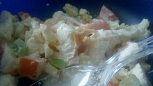 Another salad that requires some boiling. Usually both the conch and crawfish are boiled.