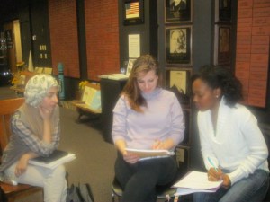 My classmates (l-r) Ayat and Kelsey along with myself in the National Teacher's Hall of Fame
