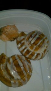 Salmon & Cinnamon Rolls